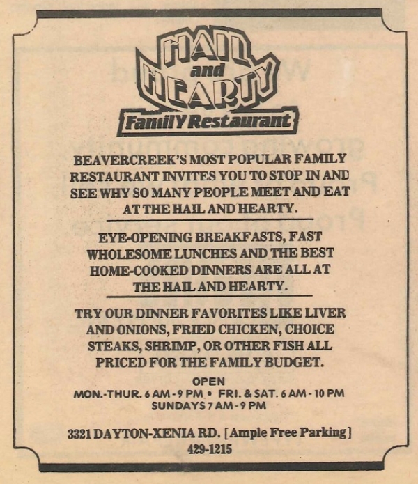 Ad from 1984 Beavercreek Current Newspaper
