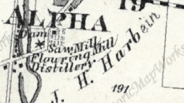 1874 Map of Harbine Industrial Complex