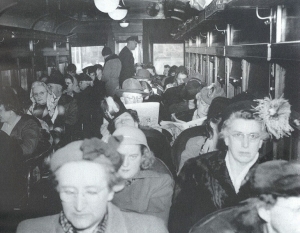 Aboard an early 19th century Interurban car