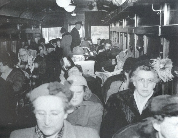 Aboard an early 19th century Interurban car
