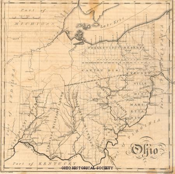 1818 Ohio Map