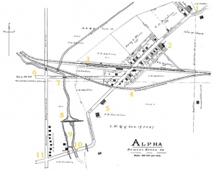 Map of Alpha, Ohio